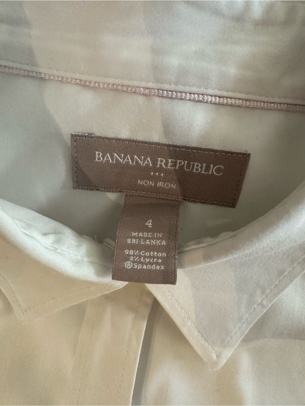 Banana Republic Women White Dress Long sleeve bottom down Shirt - Picture 2 of 9